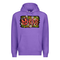 Purple ladybug one background Premium Hoodie - BarkalooDesign