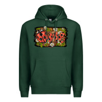 Sports Green ladybug one background Premium Hoodie - BarkalooDesign