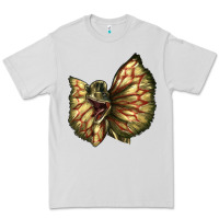 Dove Grey dilophosaurus face Premium Tee - LillyAllenDesigns