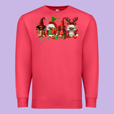 Christmas Afro Gnomies Premium Sweatshirt Designed By Fadigitalartstudio