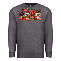 Charcoal Heather christmas afro gnomies Premium Sweatshirt - FaDigitalArtStudio