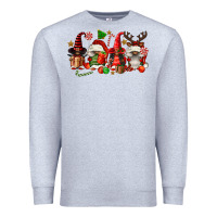 Heather Grey christmas afro gnomies Premium Sweatshirt - FaDigitalArtStudio