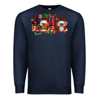 Navy christmas afro gnomies Premium Sweatshirt - FaDigitalArtStudio