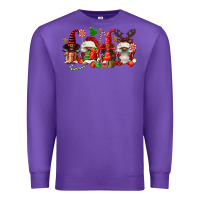 Purple christmas afro gnomies Premium Sweatshirt - FaDigitalArtStudio
