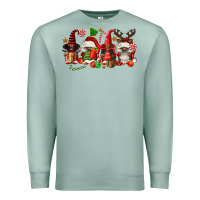 Seafoam christmas afro gnomies Premium Sweatshirt - FaDigitalArtStudio