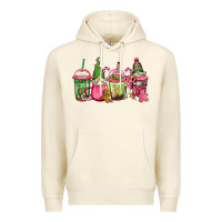 Sandshell pink christmas gnomes coffee cups Premium Hoodie - Jasminsmagicworld