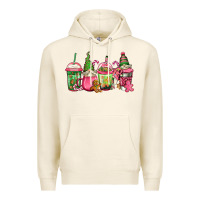 Tofu pink christmas gnomes coffee cups Premium Hoodie - Jasminsmagicworld