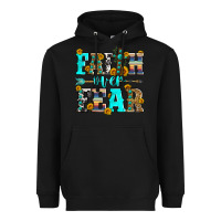 Black faith over fear Heavyweight Hoodie - Zillion Design Studio