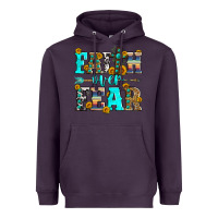 Plum faith over fear Heavyweight Hoodie - Zillion Design Studio