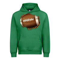 Emerald leopard american football patch Urban Hoodie - Jasminsmagicworld