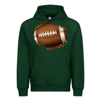 Forest Green leopard american football patch Urban Hoodie - Jasminsmagicworld