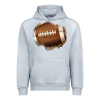 Heather Grey leopard american football patch Urban Hoodie - Jasminsmagicworld