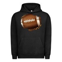 Pigment Black leopard american football patch Urban Hoodie - Jasminsmagicworld