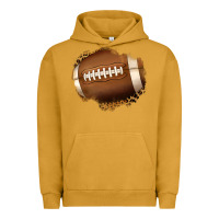 Pigment Peanut Butter leopard american football patch Urban Hoodie - Jasminsmagicworld