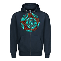 Navy Gemstone Christmas Zipper Hoodie - RanaPortraitStore