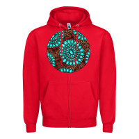 Red Gemstone Christmas Zipper Hoodie - RanaPortraitStore