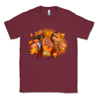 Burgundy Fall sneaker and heel afro woman Classic Tee - RanaPortraitStore