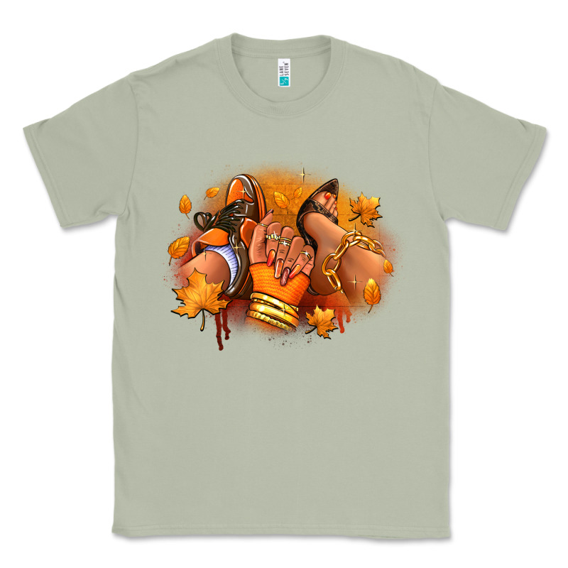 Fall Sneaker And Heel Afro Woman Classic Tee by RanaPortraitStore | Teevron