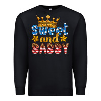 Black usa sweet and sassy Premium Sweatshirt - HRA Design Shop