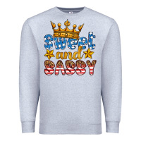 Heather Grey usa sweet and sassy Premium Sweatshirt - HRA Design Shop
