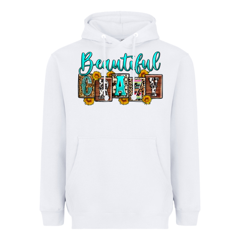 Beautiful Crazy Heavyweight Hoodie by Zillion Design Studio | Teevron