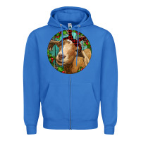 True Royal Farm Goat Christmas Zipper Hoodie - RanaPortraitStore