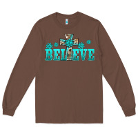 Chestnut western turquoise's gemstones cross believe Long Sleeve Tee - BarkalooDesign