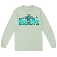 Matcha western turquoise's gemstones cross believe Long Sleeve Tee - BarkalooDesign