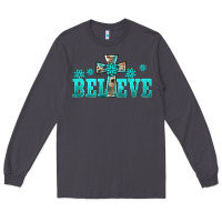 Smoke western turquoise's gemstones cross believe Long Sleeve Tee - BarkalooDesign