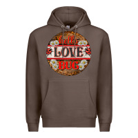 Coffee hello love bug ladybug ornament Premium Hoodie - BarkalooDesign