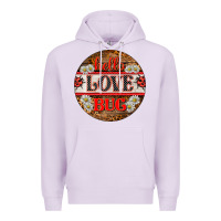 Lilac hello love bug ladybug ornament Premium Hoodie - BarkalooDesign