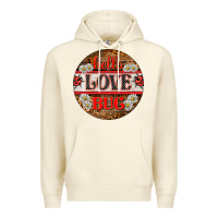 Sandshell hello love bug ladybug ornament Premium Hoodie - BarkalooDesign