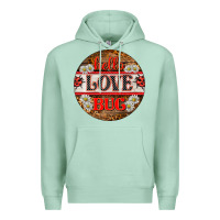 Seafoam hello love bug ladybug ornament Premium Hoodie - BarkalooDesign
