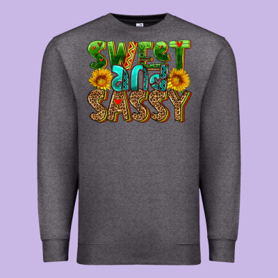 Sweet And Sassy Premium Sweatshirt Designed By Hra Design Shop