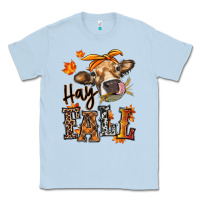 Dusty Blue Hay Fall heifer Classic Tee - RanaPortraitStore