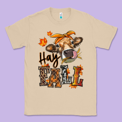Hay Fall Heifer Classic Tee Designed By Ranaportraitstore