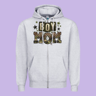 Boy Mom Zipper Hoodie Designed By Zillion Design Studio