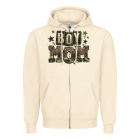 Sandshell boy mom Zipper Hoodie - Zillion Design Studio