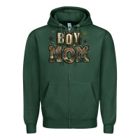 Sports Green boy mom Zipper Hoodie - Zillion Design Studio