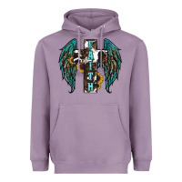 Lavender western wings cross Heavyweight Hoodie - RanaPortraitStore