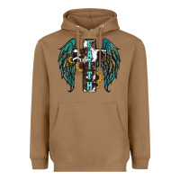 Toasted Coconut western wings cross Heavyweight Hoodie - RanaPortraitStore