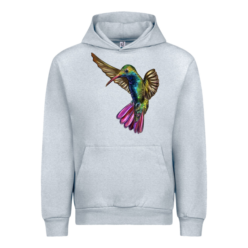 Flying Ruby Throated Hummingbird Urban Hoodie by LillyAllenDesigns | Teevron