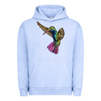 Pigment Grape Ice Flying Ruby Throated Hummingbird Urban Hoodie - LillyAllenDesigns