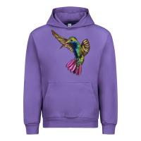 Tulip Flying Ruby Throated Hummingbird Urban Hoodie - LillyAllenDesigns