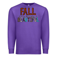 Purple Fall Is Proof That Change Is Beautiful Premium Sweatshirt - CowhideDigitalArt
