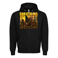 Black something in the orange western Zipper Hoodie - texasbilliewilder