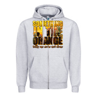 Heather Grey something in the orange western Zipper Hoodie - texasbilliewilder