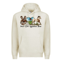 Peace Love Appaloosa Horse Premium Hoodie | Teevron