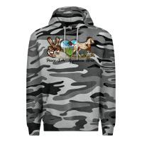 Slate Camo peace love appaloosa horse Premium Hoodie - LillyAllenDesigns