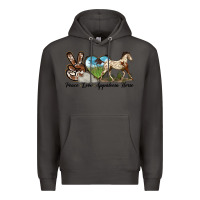 Smoke peace love appaloosa horse Premium Hoodie - LillyAllenDesigns